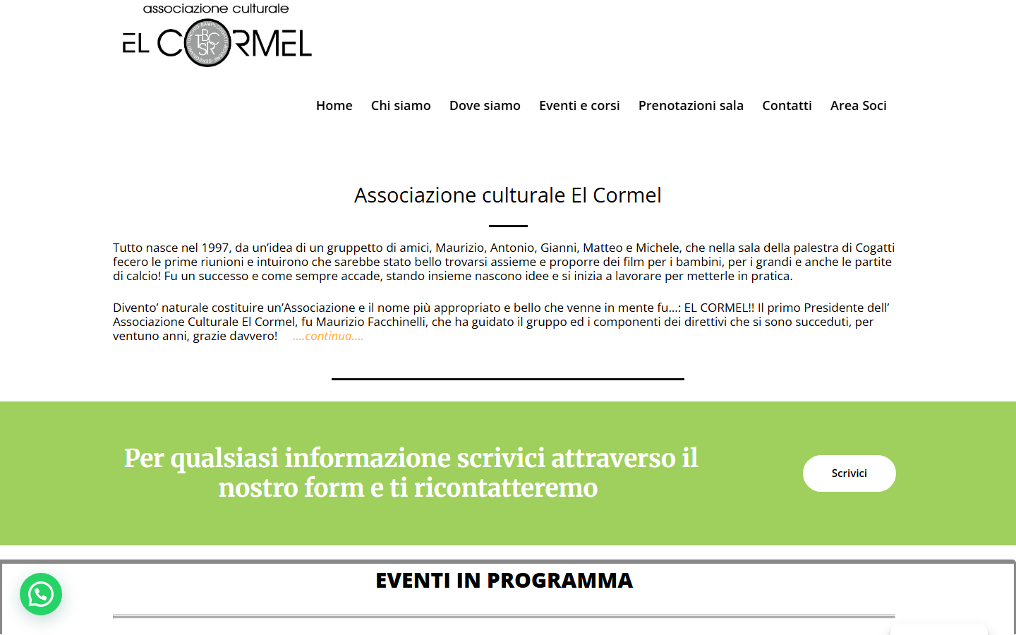 Caso studio Associazione El Cormel